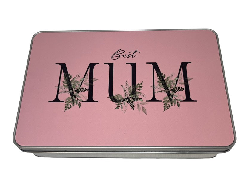 Best Mum Pink Floral Storage Tin